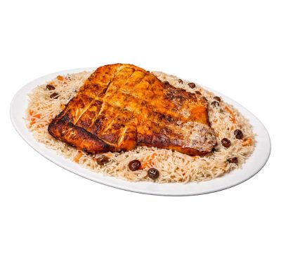 Hamour Fillet Fry grill with Qabli Rice