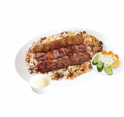 Qabli Pulao with Mix B.B.Q