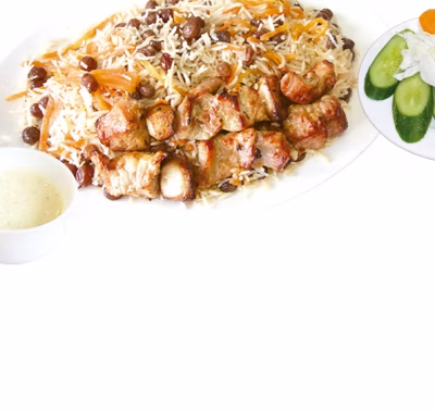 Qabli Pulao with Seekh Boti