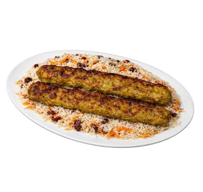 Qabli Pulao With Chicken Shami Kabab