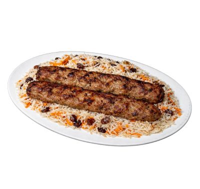Qabli Pulao With Meat Shami Kabab